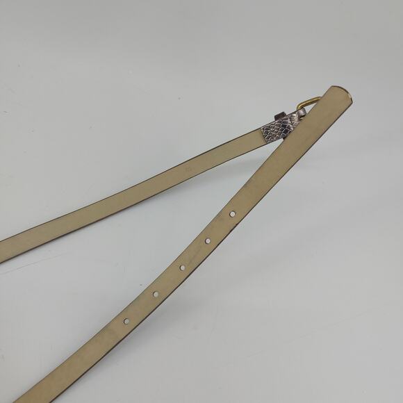 J. Crew Factory Metallic Skinny Belt Fashion Glam Preppy Small - Picture 4 of 8